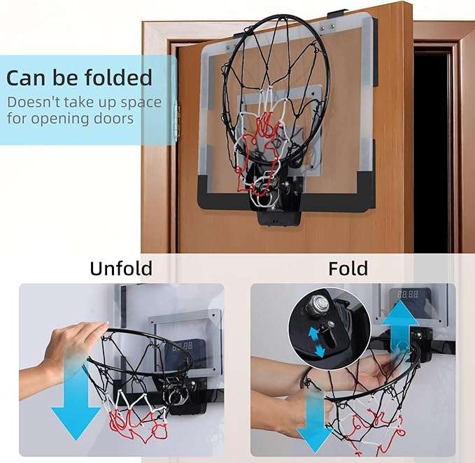 PELLOR Indoor Mini Basketball Hoop Play Set
