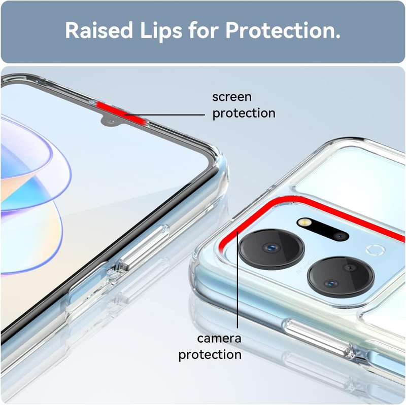 TPU back cover shockproof silicone bumper case cover for Honor X7a