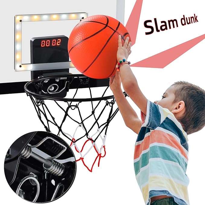 PELLOR Indoor Mini Basketball Hoop Play Set