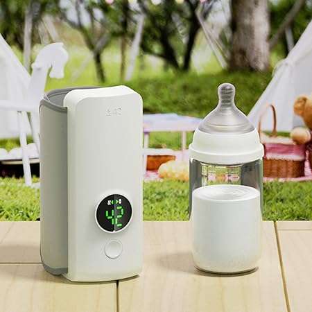 Wireless Baby Milk Warmer, Portable Bottle Warmer - Portable USB Rechargeable Portable Baby Milk Wa