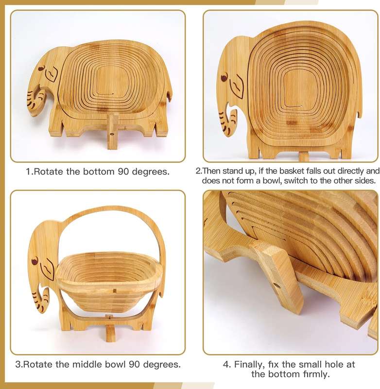 Bamboo fruit basket