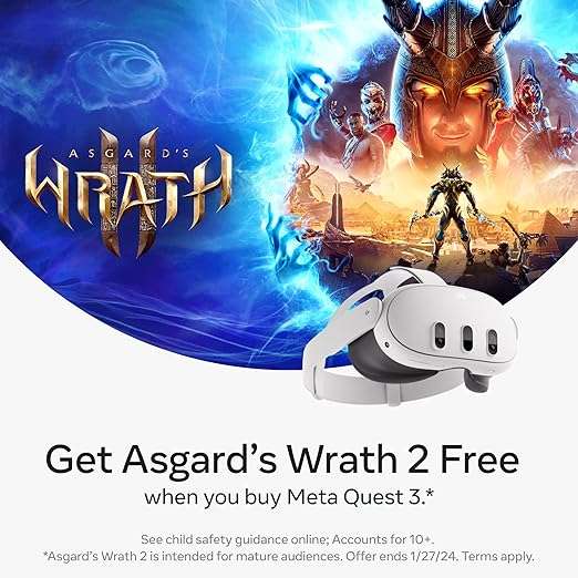 Meta Quest 3 (512 GB)  Breakthrough Mixed Reality (Black Friday)(1 Per Customer)