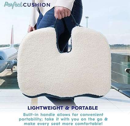 Perfect Cushion Memory Foam & Gel Seat, Quality & Therapeutic Comfort Designed to Cradle & Support Y