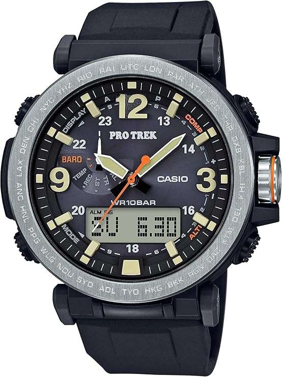 Casio Pro Trek Tough Solar Triple Sensor Men`s Watch PRG-600-1CR