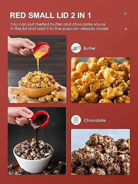 Popcorn Machine Big Vintage Collection and Electric Popcorn Maker Making Machine, Instant Popcorn Ma