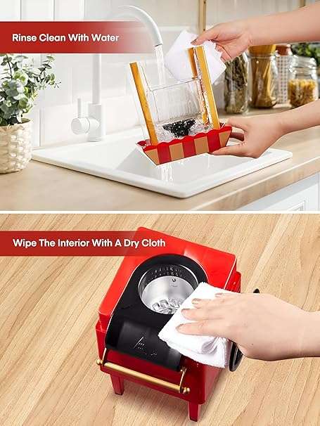 Popcorn Machine Big Vintage Collection and Electric Popcorn Maker Making Machine, Instant Popcorn Ma