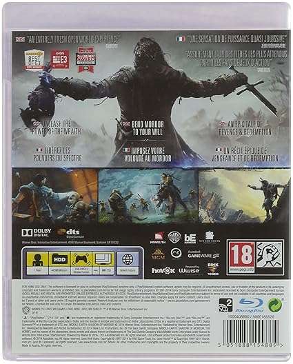 Middle-earth: Shadow of Mordor (PS3)  Excellent Condition | Fast Shipping