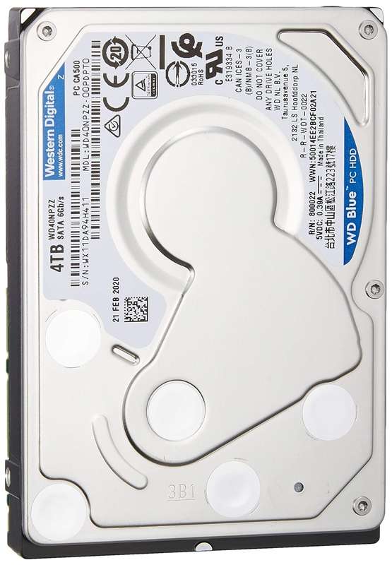 Western Digital Blue 4000GB (4TB)  Laptop Upgrade / External Harddrive MDL: WD40NPZ