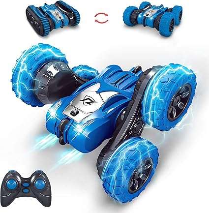 2.4GHZ Rapidly Rc Stunt Car (Green and Blue Only)