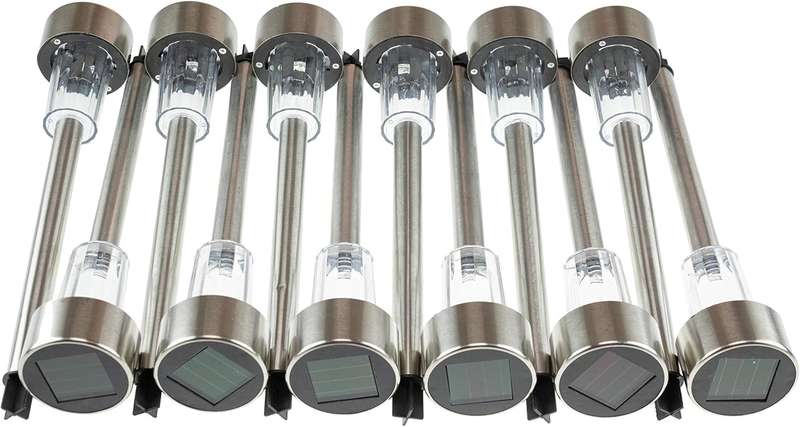 CLEVER GARDEN Outdoor Solar Lights, Upgraded Waterproof Solar Powered Landscape Spotlights Patio De