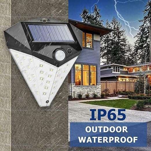 Solar Wall Light 3 Modes Motion Sensor IP65 Waterproof