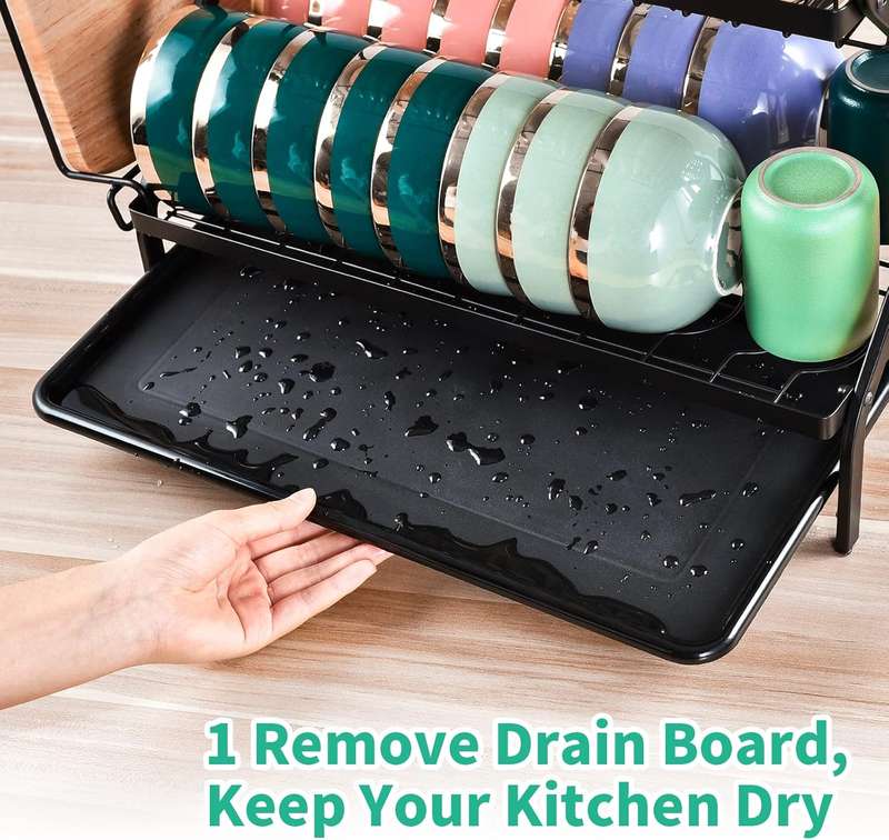 2 Tier Dish Drainer Rack