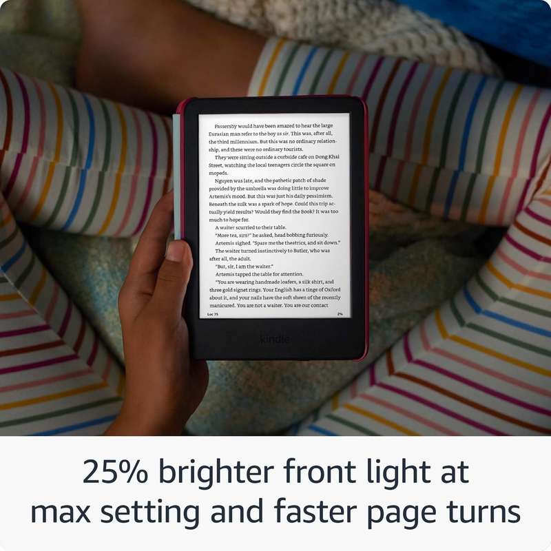 Amazon Kindle 6" 2024 model Kids Bundle (Kindle with Amazon Cover)