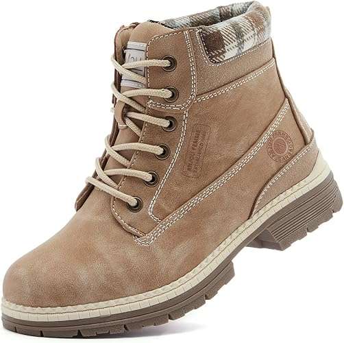 ANJOUFEMME Womens Hiking Snow Winter Boots