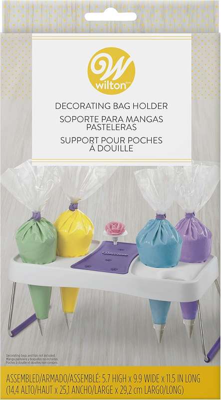 Wilton # 1186 Cake Decorating Bag Holder Flower Nail Grips Organize Icing Bags