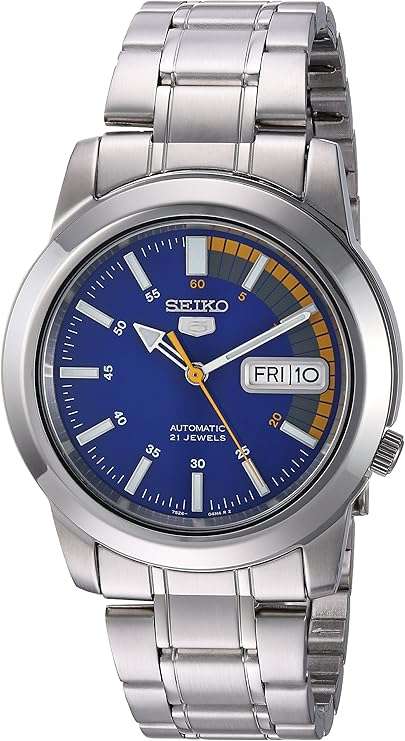Seiko 5 Automatic Mens Steel Watch SNKK27