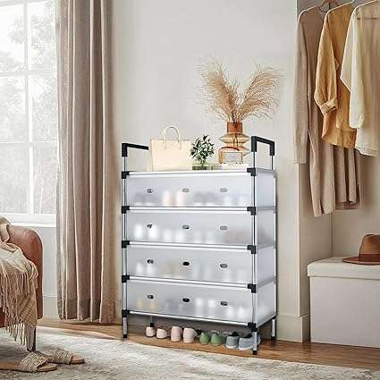 Shoe Rack Shoe Organizer, 5 Tier Shoe Storage Cabinet Shoe Shelves Organizer,Shoe Storage Organizer