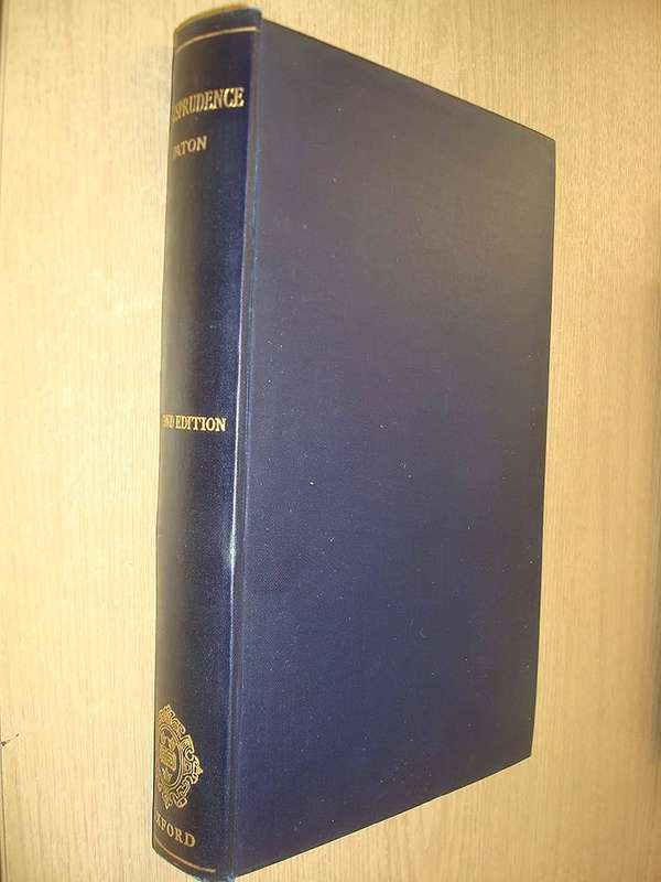A TEXT-BOOK OF JURISPRUDENCE - SECOND EDITION