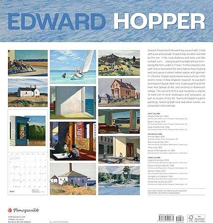 Edward Hopper 2025 Wall Calendar