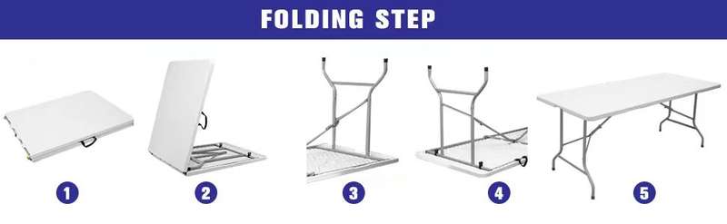 6ft folding table  6 foot folding table foldable table plastic table portable table mesa para fiesta