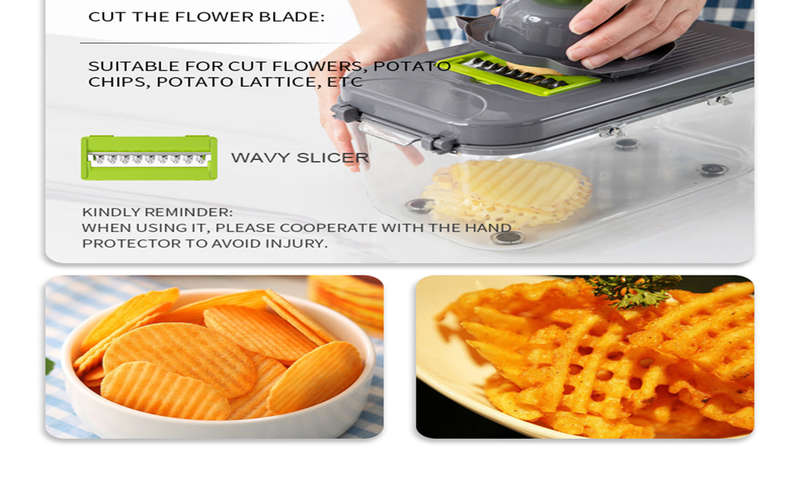 22 Pieces veggie slicer
