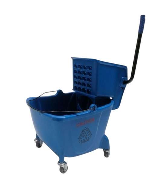 Atley 24L Mopping Trolley Bucket and Wringler - Blue