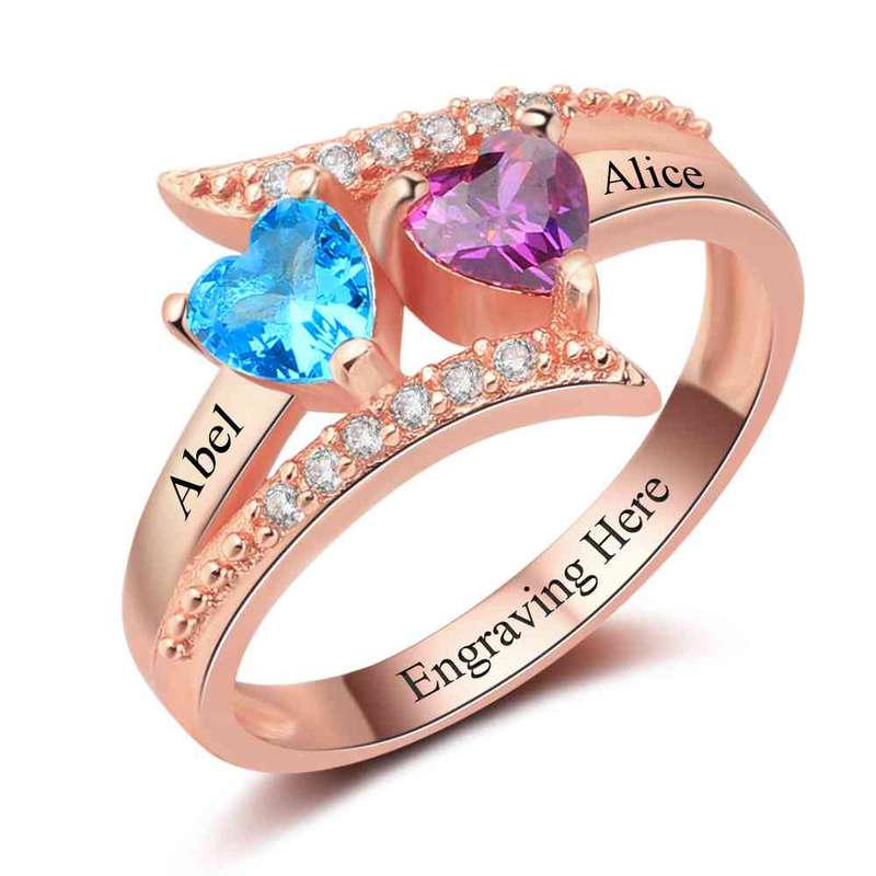 Gold Plated Personalized Ring