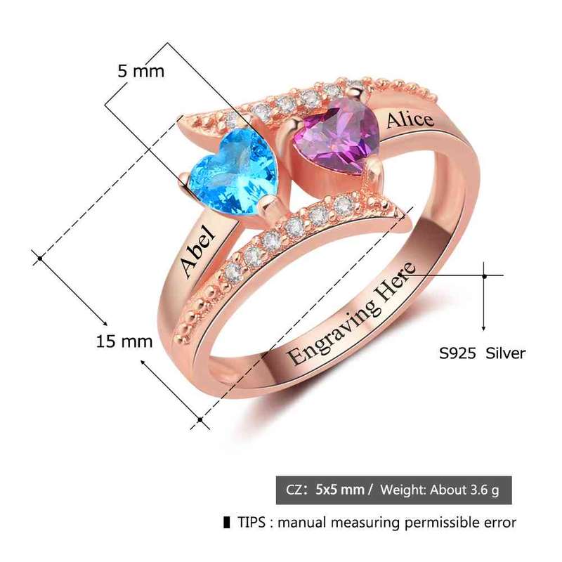 Gold Plated Personalized Ring