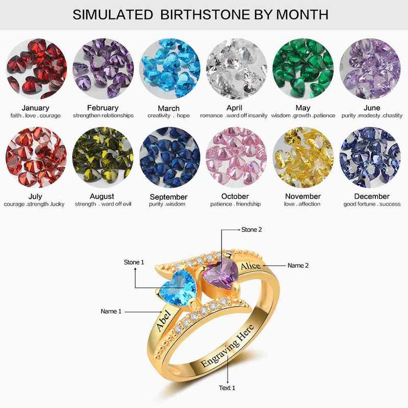 Gold Plated Personalized Ring