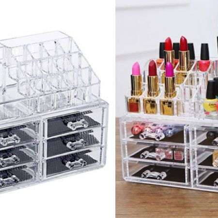 Design Acrylic Jewelry and Cosmetic Storage Display 6 Drawers Box ...