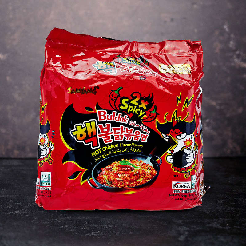 Samyang Buldak 2 X Spicy Hot Chicken Flavor Ramen 5 Pack 700g