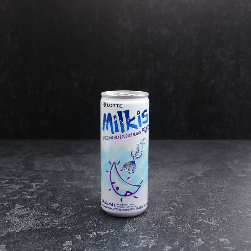 Lotte Milkis Milk Flavour Carbonated Soda Drink 250ml