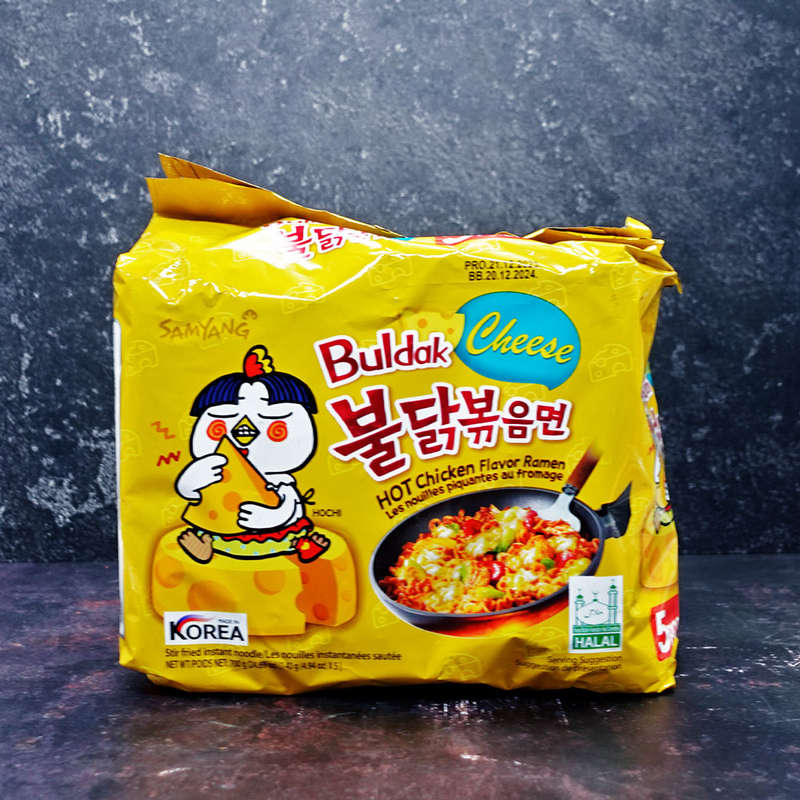 Samyang Buldak Cheese Hot Chicken Flavor Ramen 5 Pack 700g