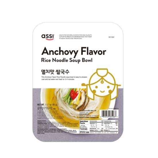 Assi Anchovy Flavour Rice Noodle Soup Bowl 90g