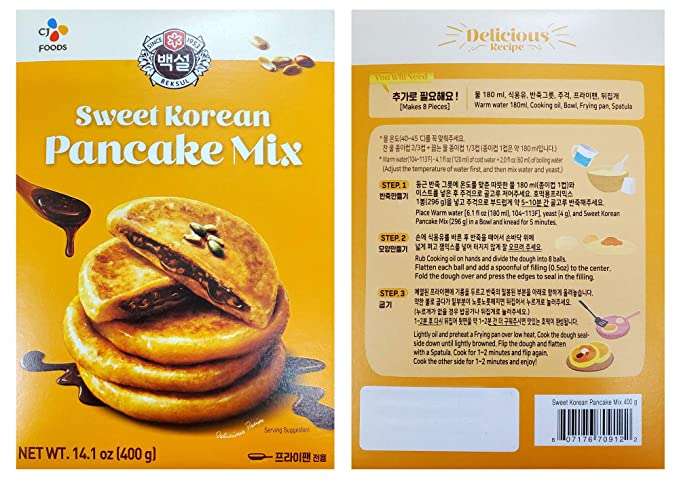 CJ Beksul Sweet Korean Pancake Mix Hotteok 400g