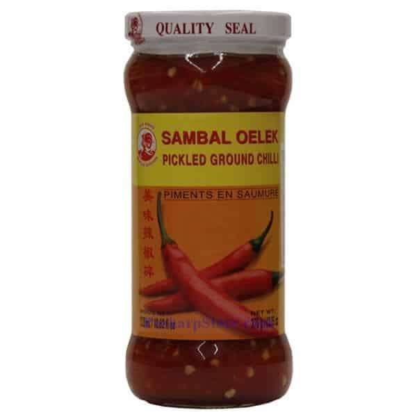Cock Brand Sambal Oelek Pickled Ground Chilli Sauce 370g