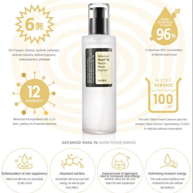 Cosrx Advanced Snail 96 Mucin Power Essence 100ml