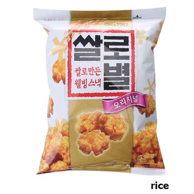 Lotte Ssalobyeol Original Rice Snack 78g