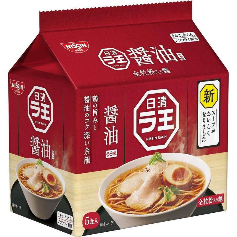 Nissin Raoh Shoya (Soy Sauce) Ramen Noodles (5 pack) 410g