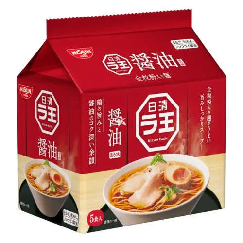 Nissin Raoh Shoya (Soy Sauce) Ramen Noodles (5 pack) 410g