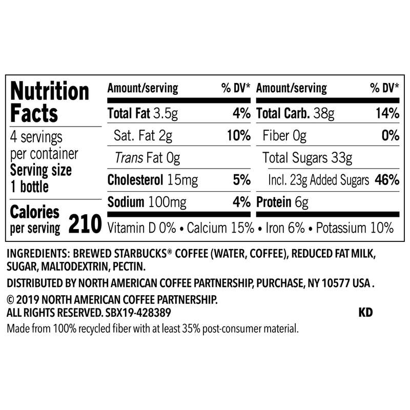 Starbucks Bottled Iced Coffee Frappuccino 281ml