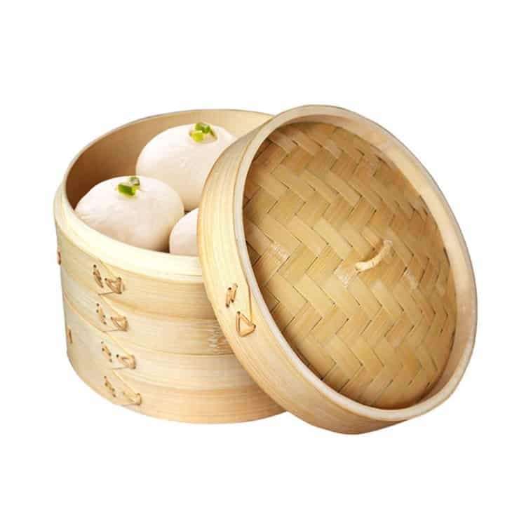 Multi-Tier Bamboo Steamer