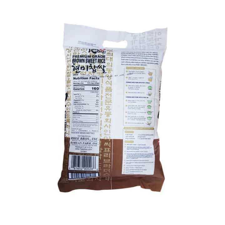 Rhee Chun Rice Brown Sweet Rice 6.8kg