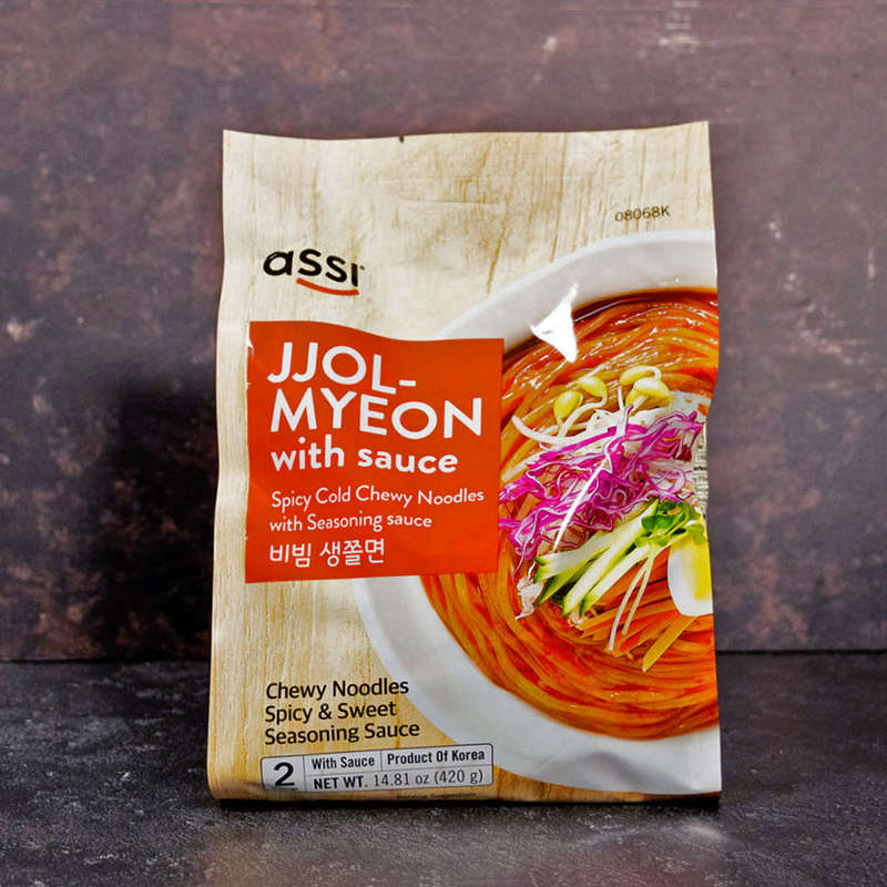 Assi Brand Spicy Cold Noodles with Seasoning Sauce (Bibim Jjolmyeon) 420g
