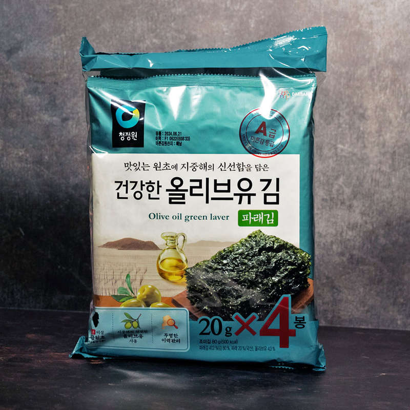 Olive Oil Green Seaweed (Laver )(4 Pack) 80g (CJW)