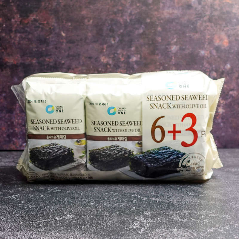 CJW Seasoned Seaweed Snack With Olive Oil (9 Pack) 40.5g