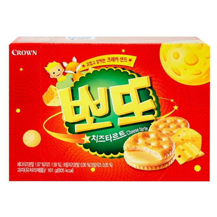 Crown Cheese Tarte Crackers Bbo-Ddo 161g