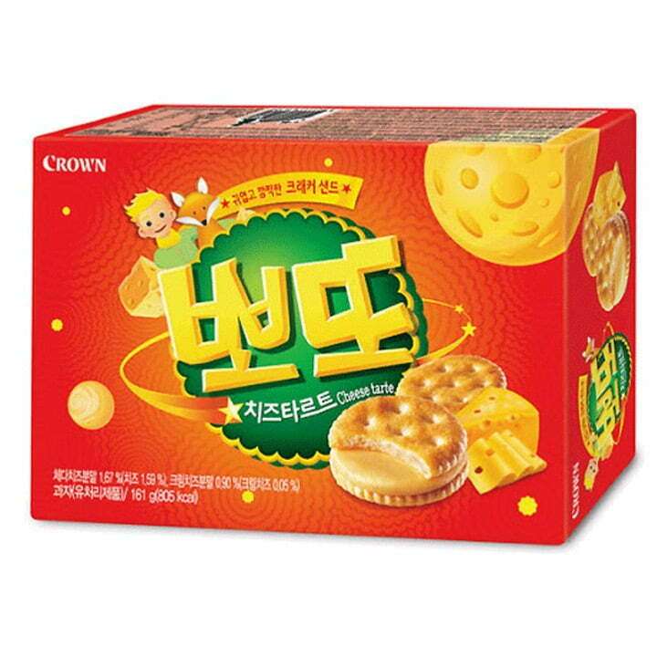 Crown Cheese Tarte Crackers Bbo-Ddo 161g