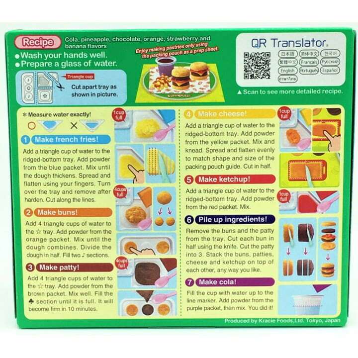 Kracie Popin' Cookin' Happy Kitchen Burger DIY Candy Kit 22g