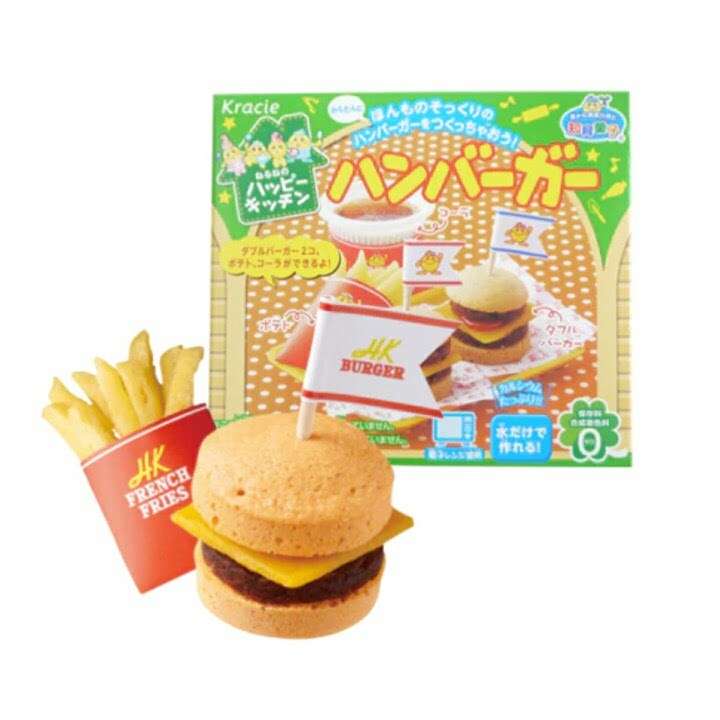 Kracie Popin' Cookin' Happy Kitchen Burger DIY Candy Kit 22g